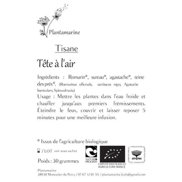 Tisane Tête à l'Air – Image 2